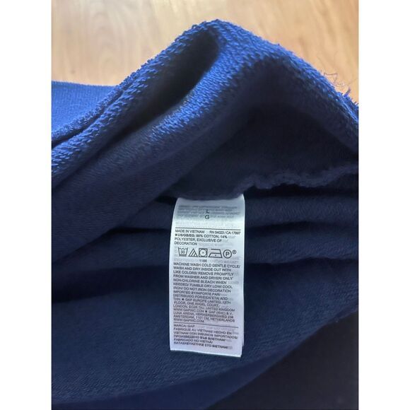 Gap Pull Over Sweater Blue Crewneck Women’s Reg Size L SF 1969 Original - Picture 3 of 6